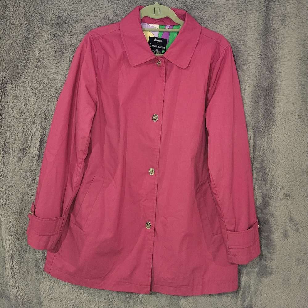 Dennis by Dennis Basso Womans Fuchia Coat